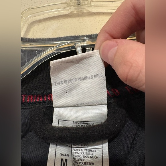 Rare VTG WARNER BROS. Studios Entertaining The World Fleece Varsity Jacket M - Picture 7 of 7